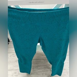 Zella blue and green leggings. Size M.